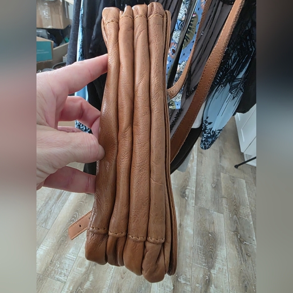 Liebeskind Tan Leather Messenger Bag - Picture 7 of 14